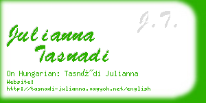julianna tasnadi business card